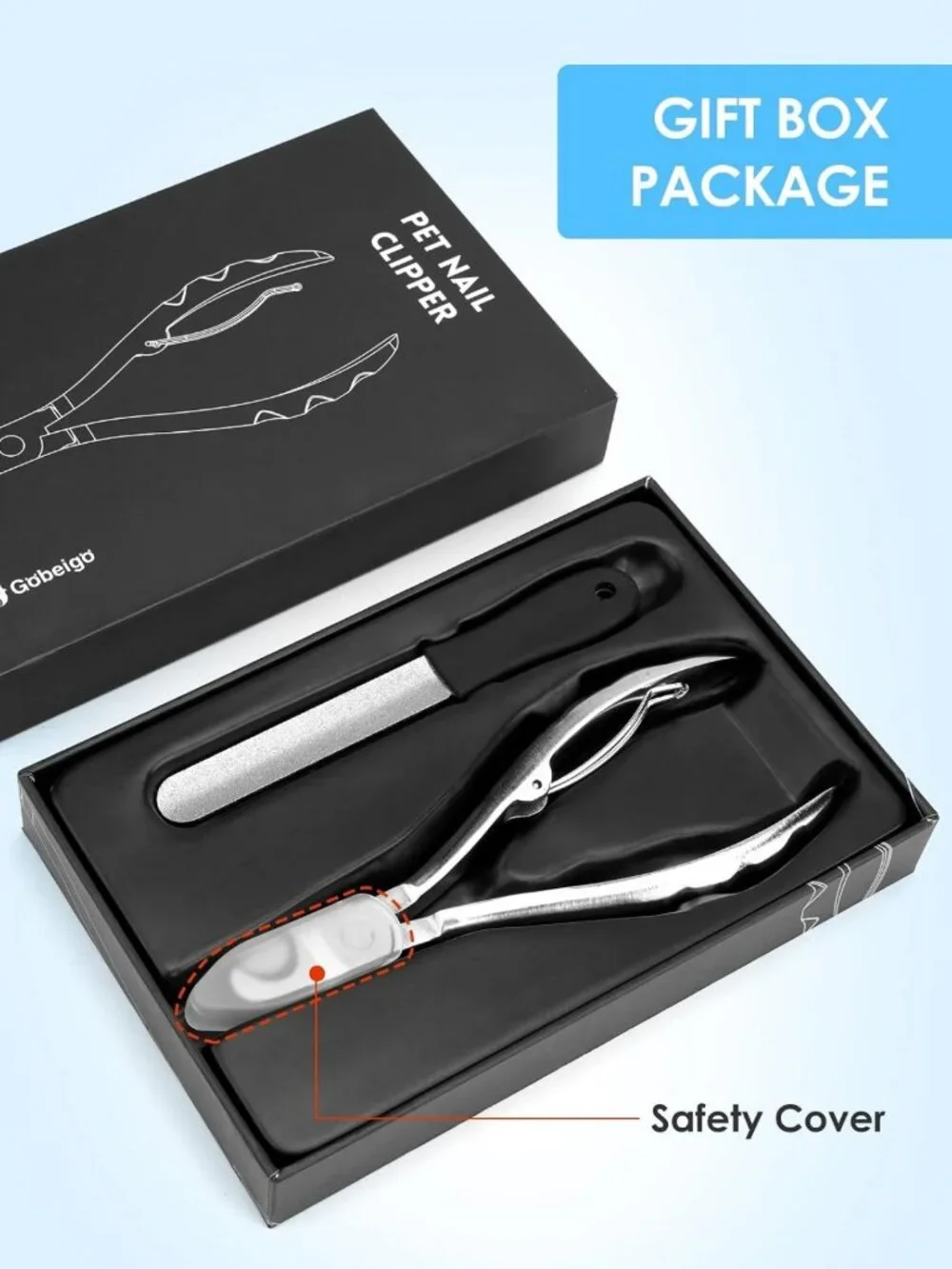 Heavy Duty Dog Nail Clippers for Large Breeds & Thick Nails - Professional
